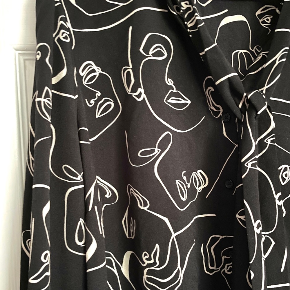 Eloquii art print blouse - Size 20
